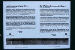 Walknochenzaun auf Römö Schild
