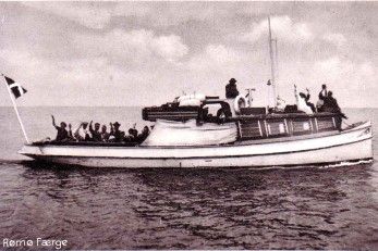 historische Fähre von Dänemark Festland nach Römö