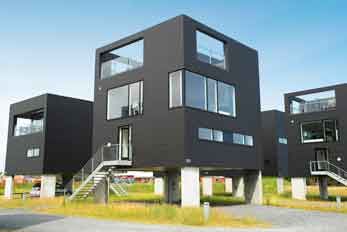 moderner Ferienhaus-Kubus in Havneby / Römö