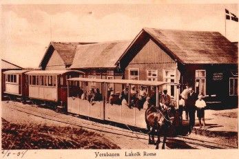 historische Inselbahn Römö Bahnhof Lakolk